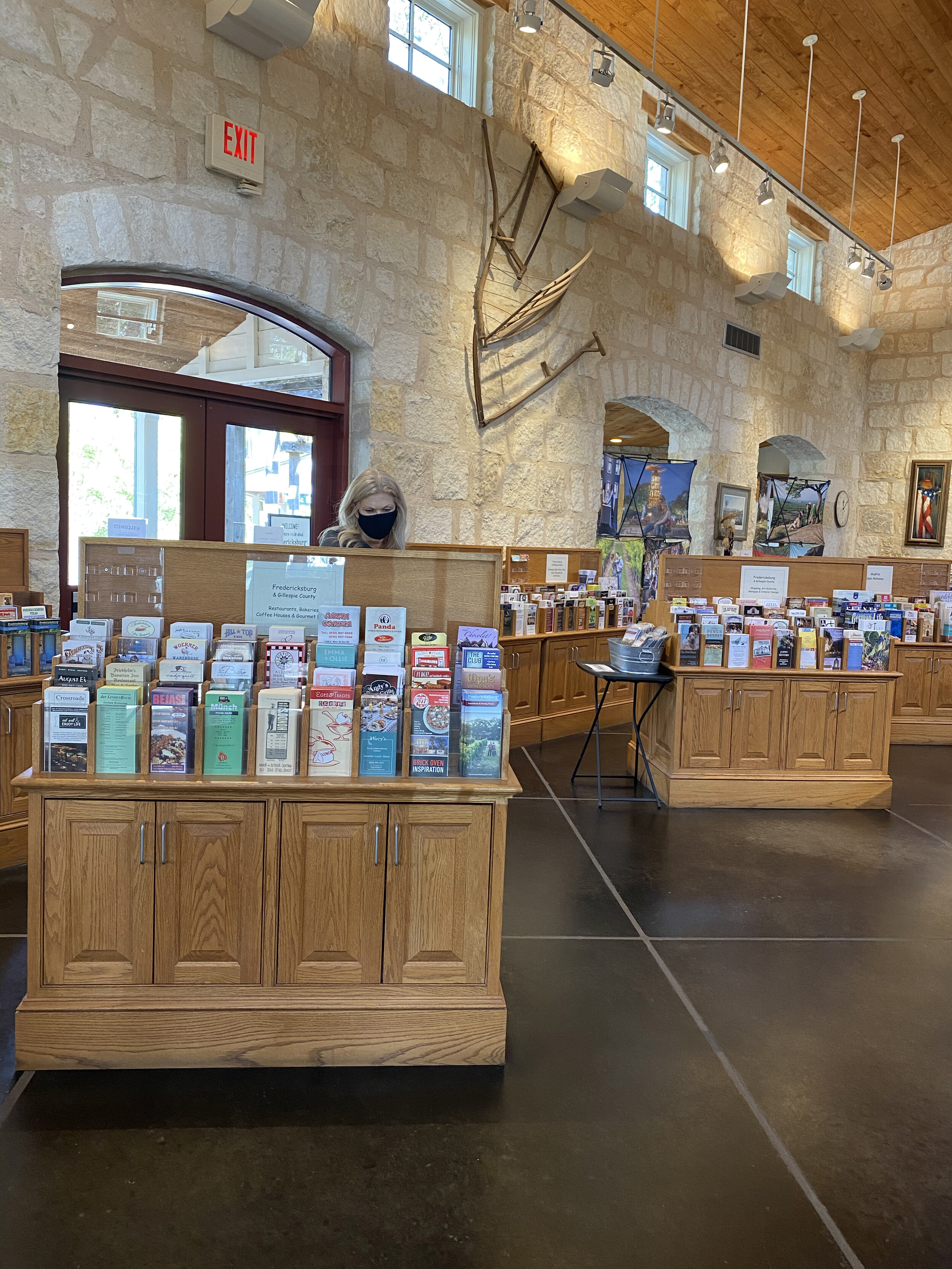 brochures in the visitors center