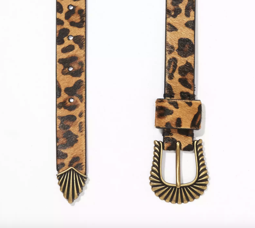 animal print belt