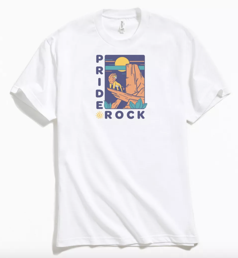 pride rock print shirt