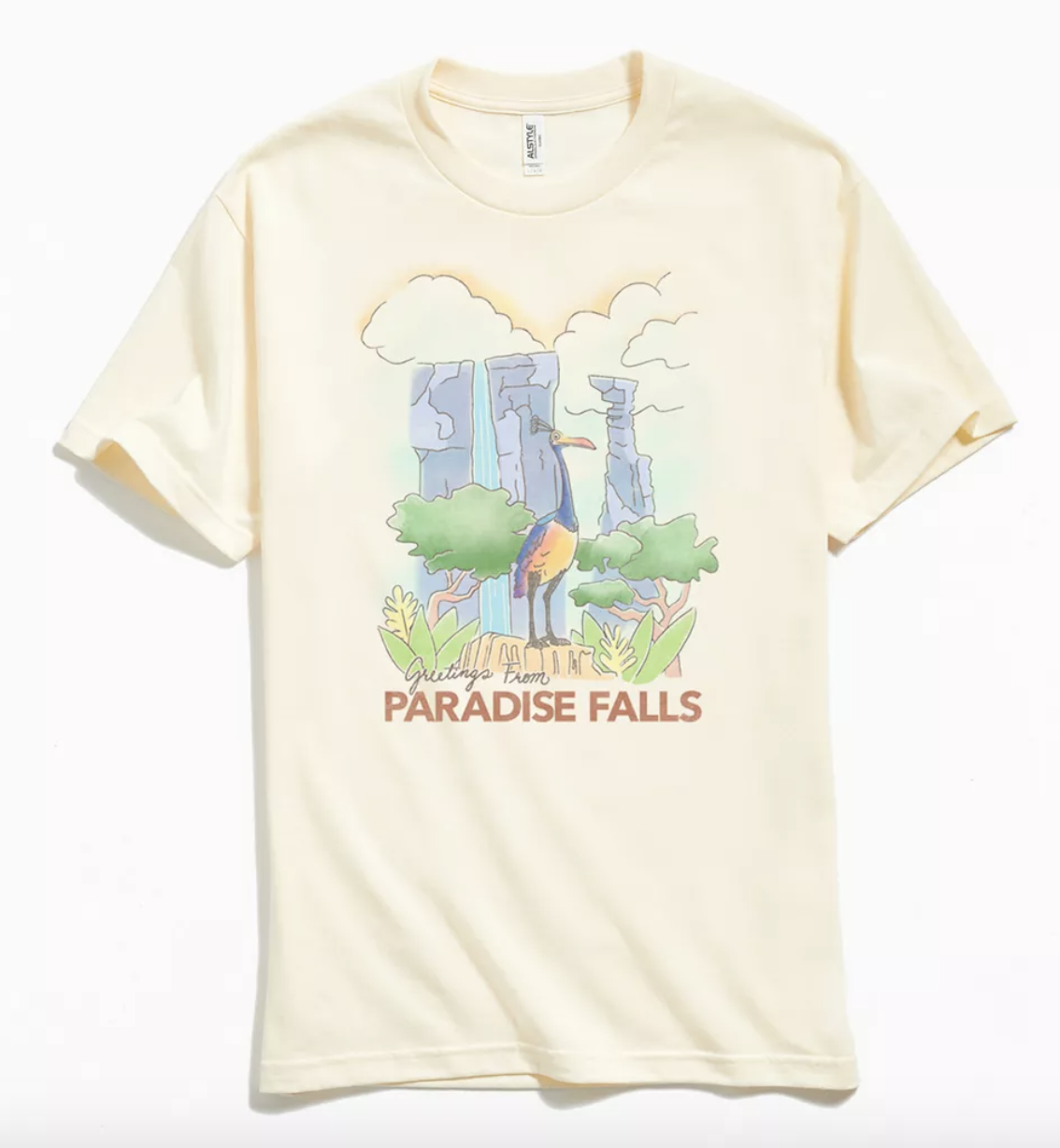 paradise falls print shirt 