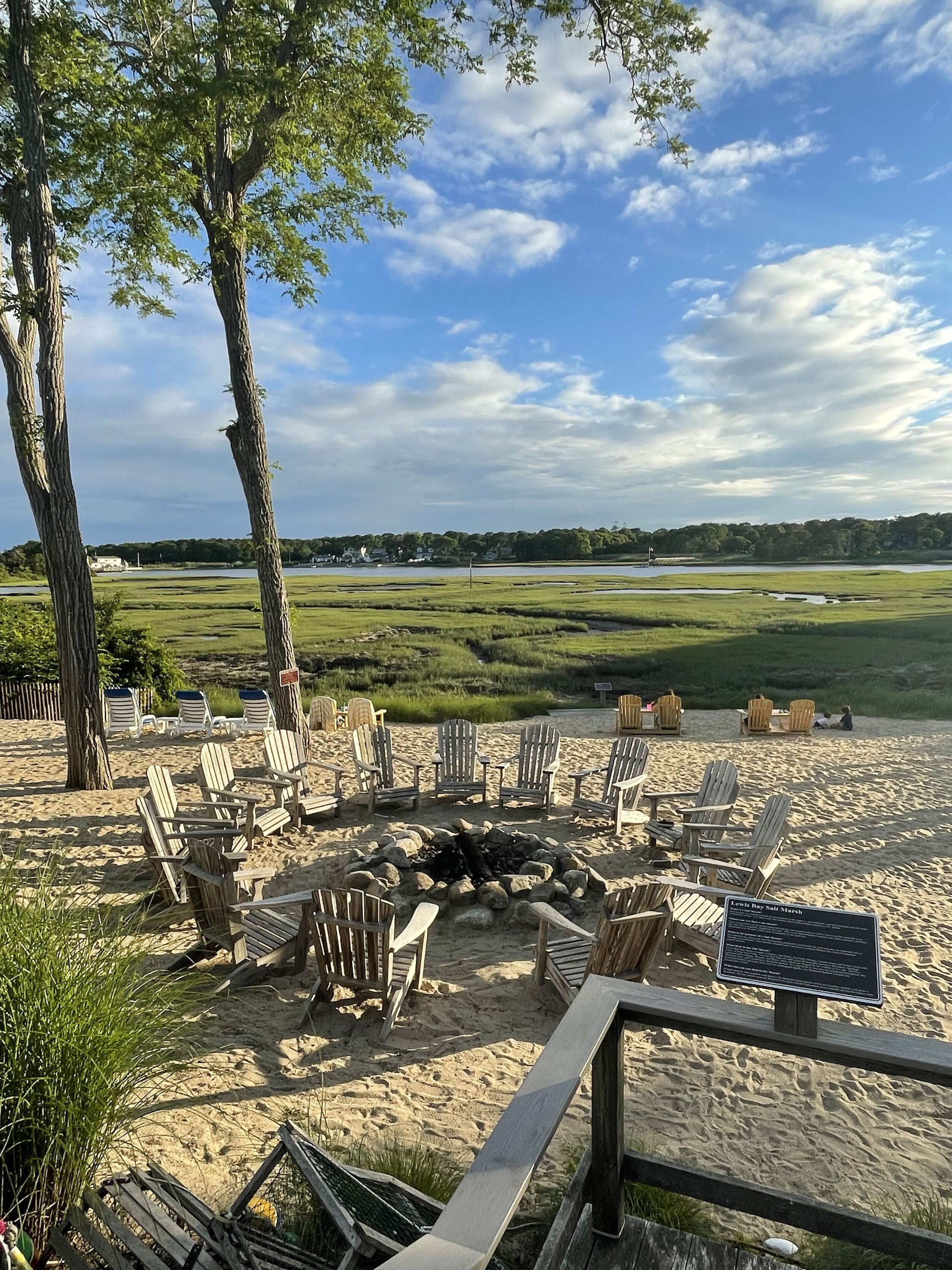 fire pit of Bayside Resort Hotel in CAPE COD IN WEST YARMOUTH