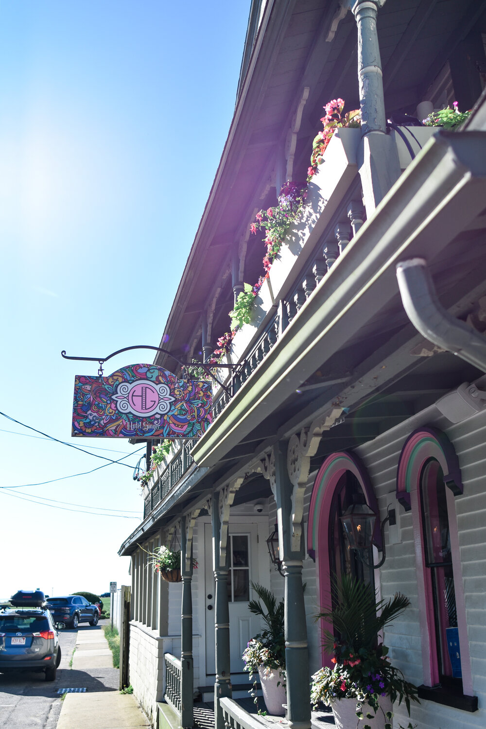 exterior of THE CUTEST AND MOST WALKABLE BOUTIQUE HOTEL ON MARTHA'S VINEYARD IN OAK BLUFFS, MA