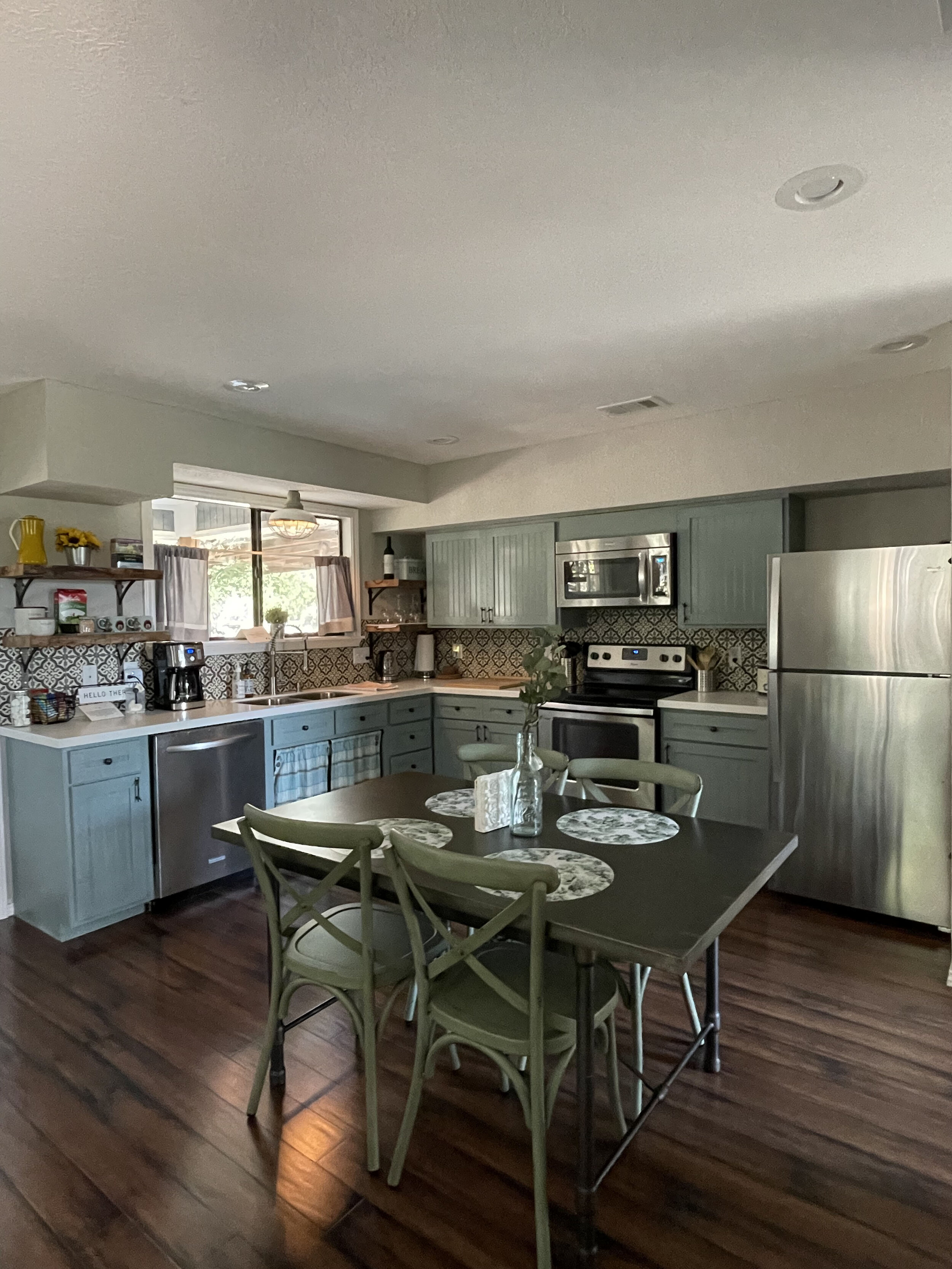 kitchen at the LAZY LAVENDER PROPERTIES IN WIMBERLEY, TEXAS