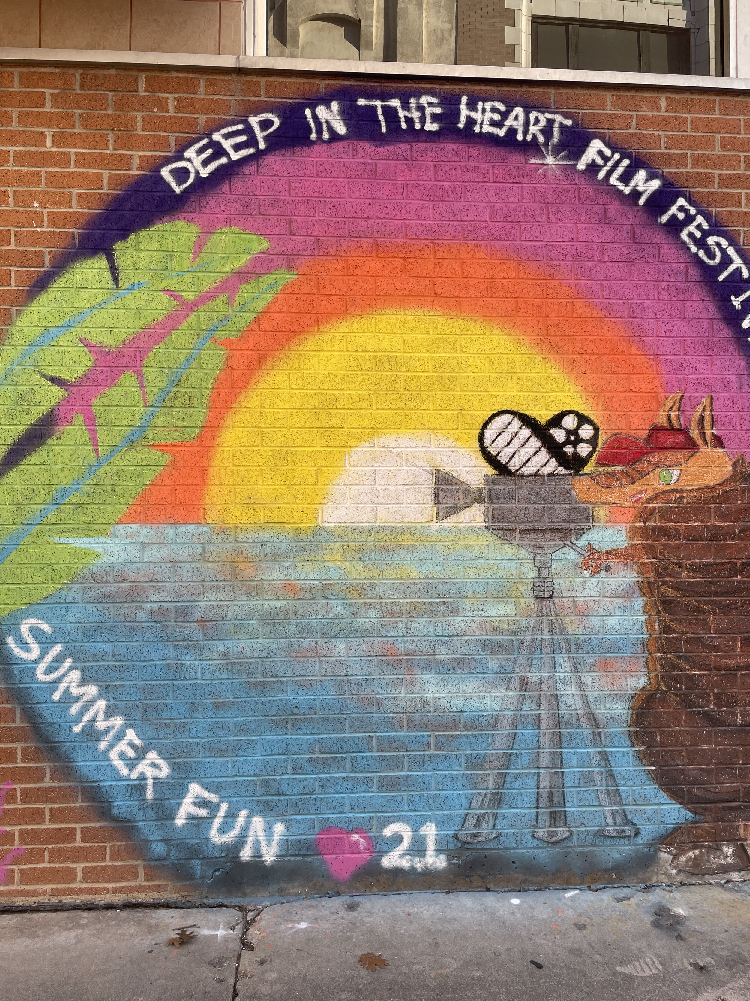 rainbow murals and locations in Waco