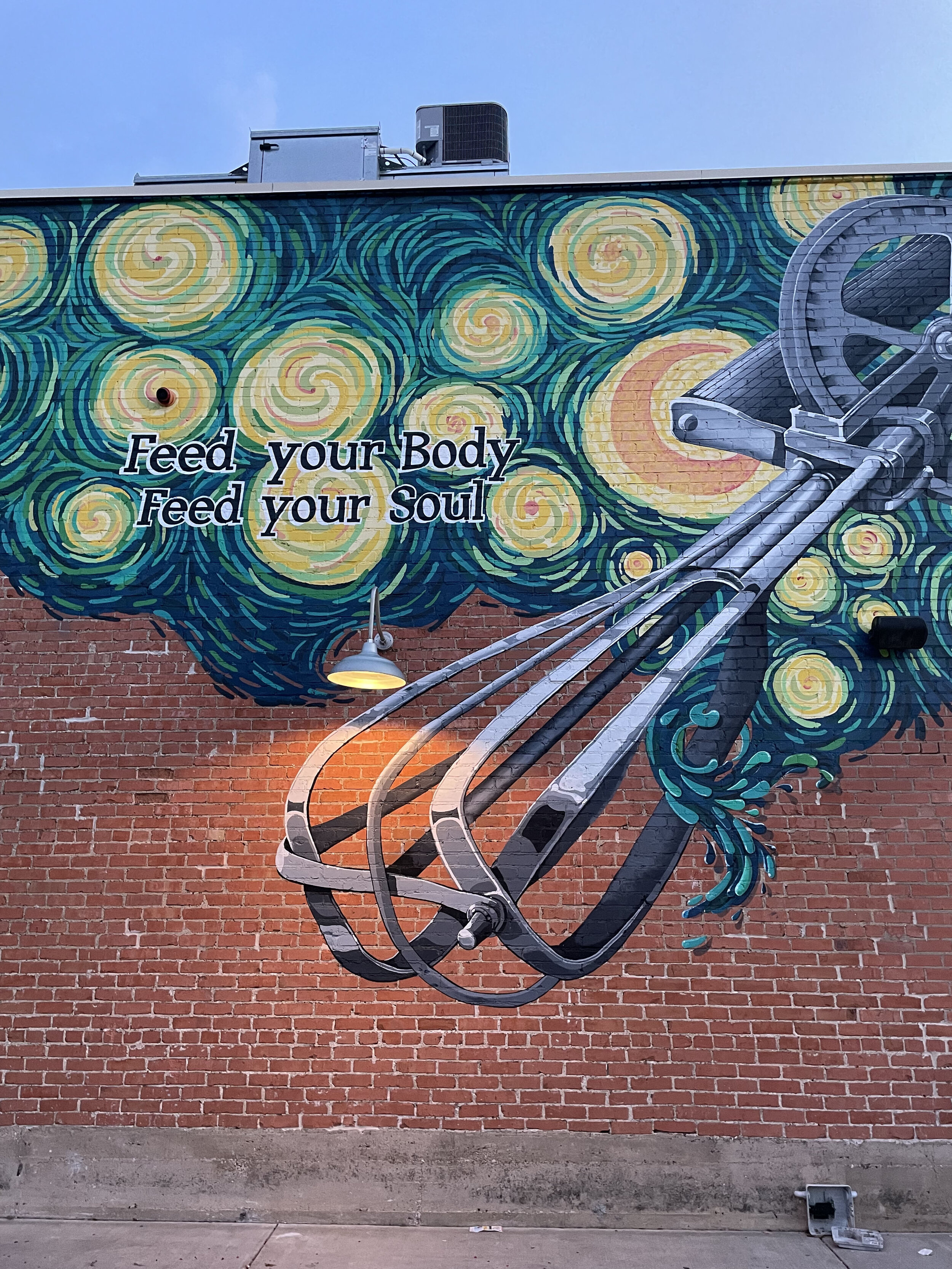 Feed Your Body, Feed Your Soul mural 