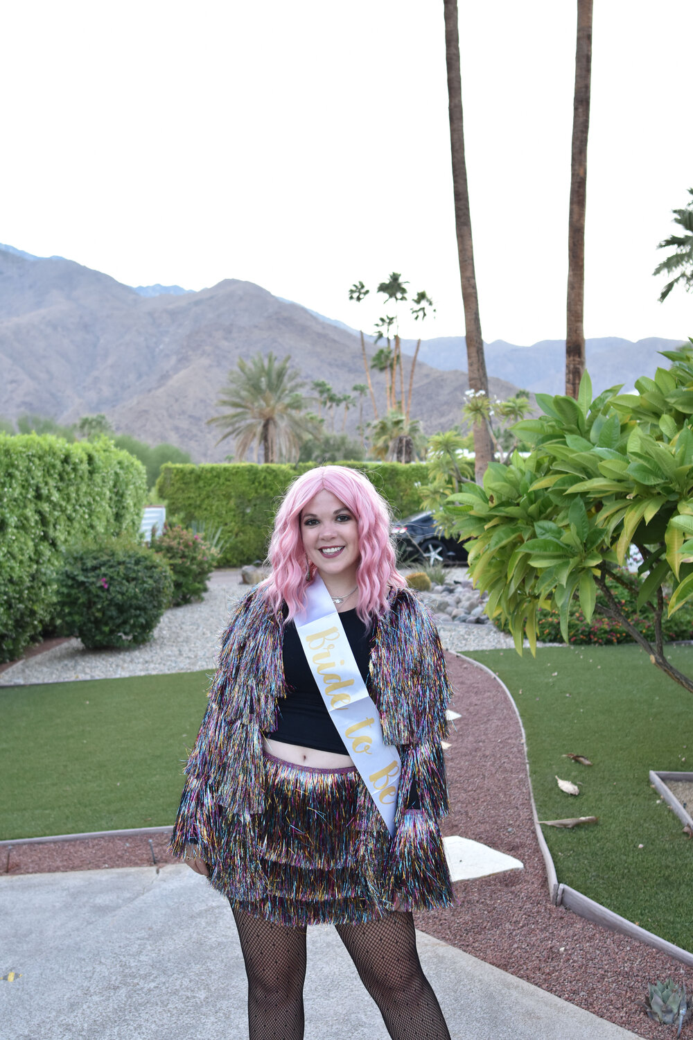 woman smiling for her BACHELORETTE PARTY IN PALM SPRINGS