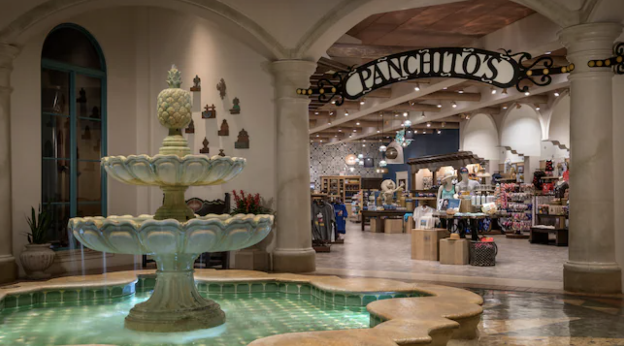 interior of a hotel  Panchitos signage