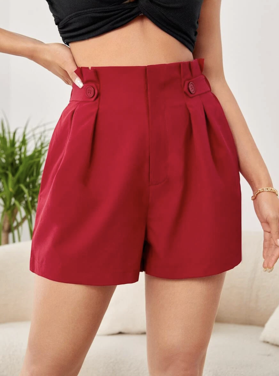 red paper bag shorts for outfits for disney park