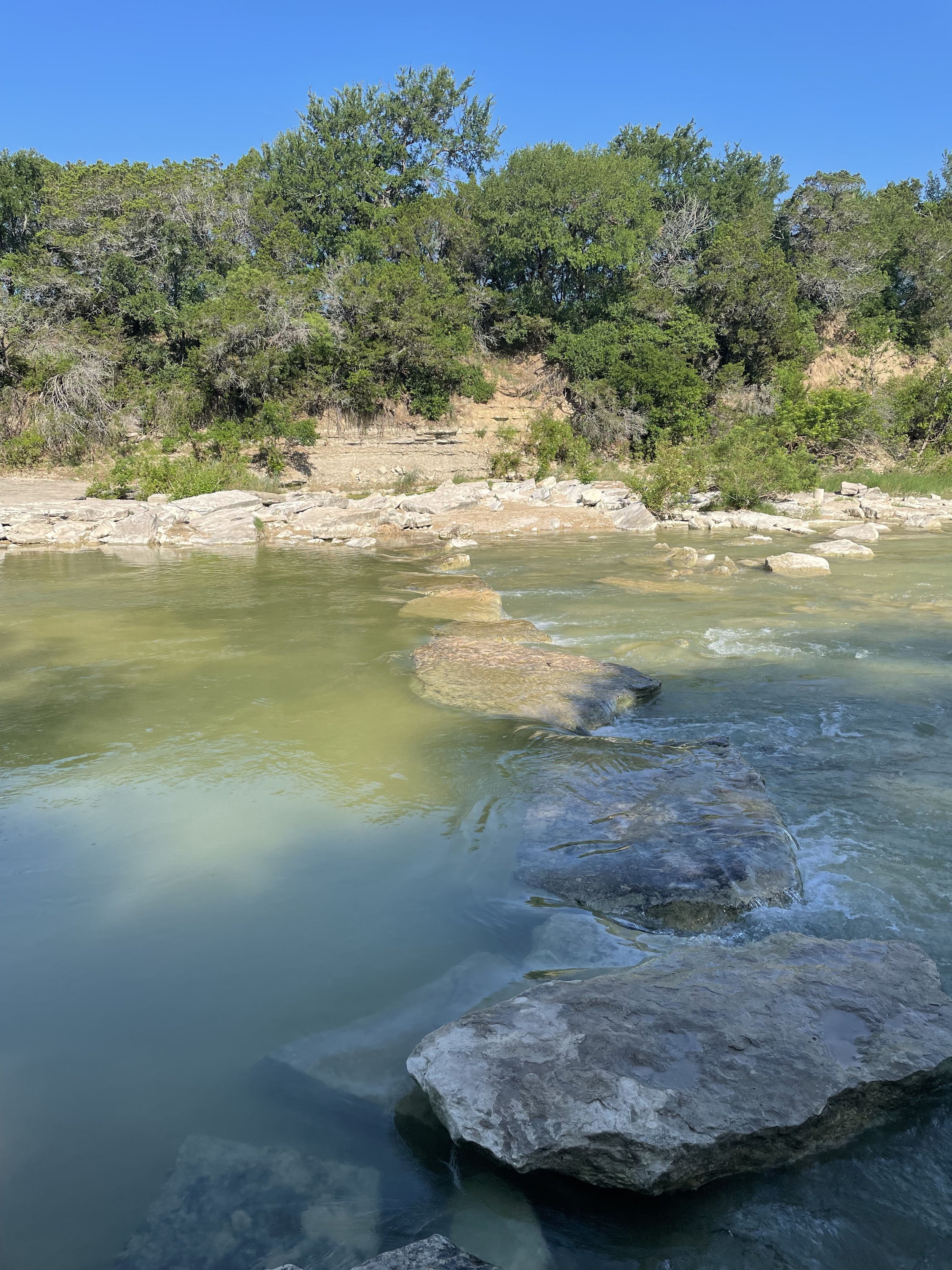 river at Dinosaur valley at Glen Rose, Texas