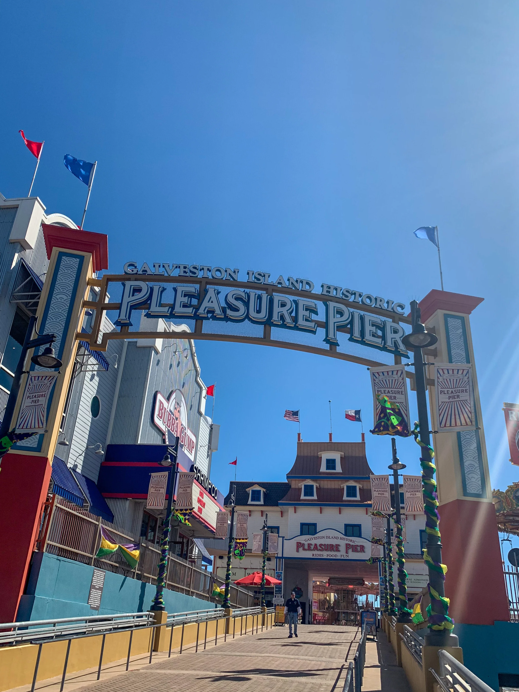 entrance of the Pleasure Pier