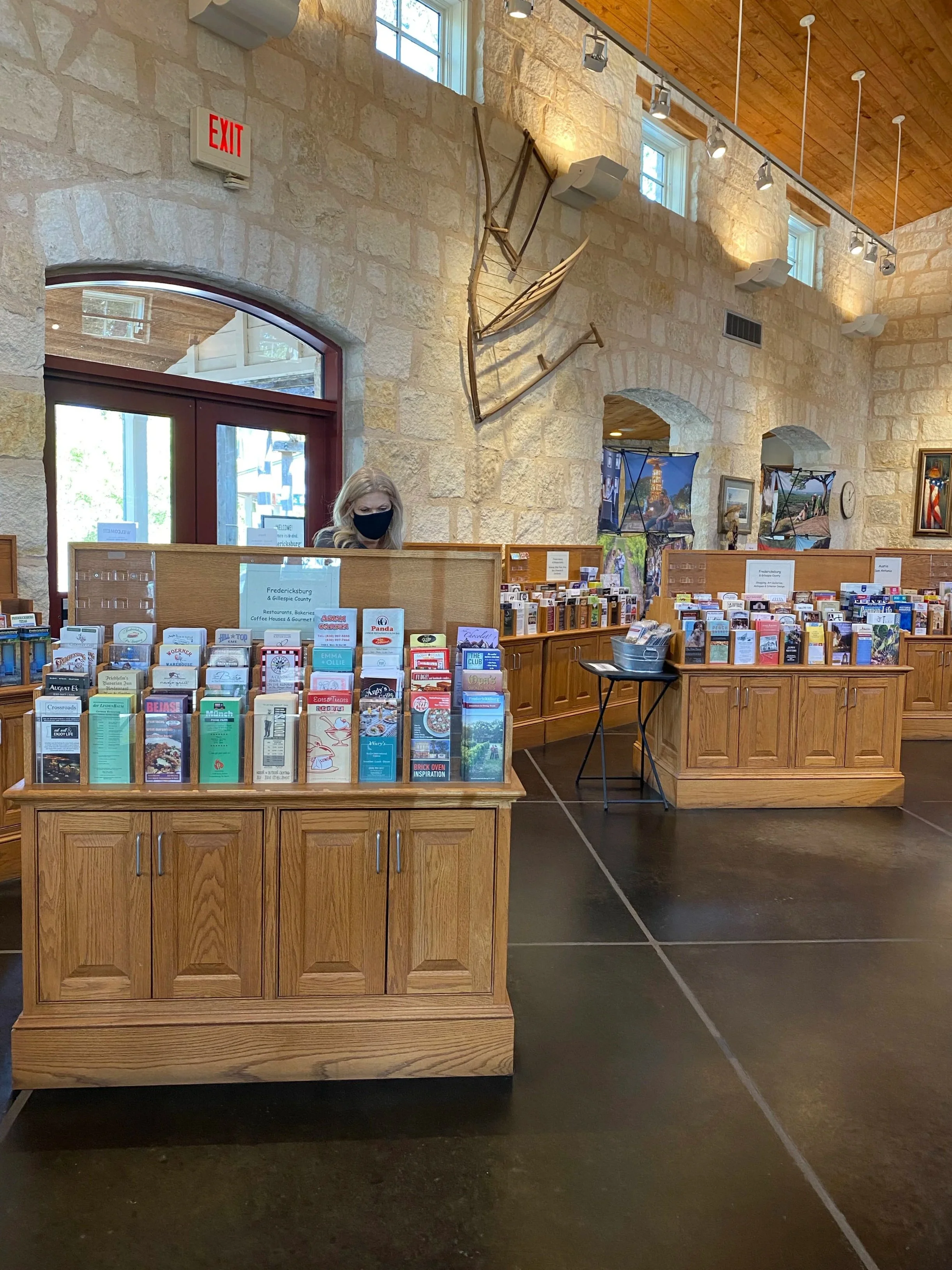 brochures in the visitors center