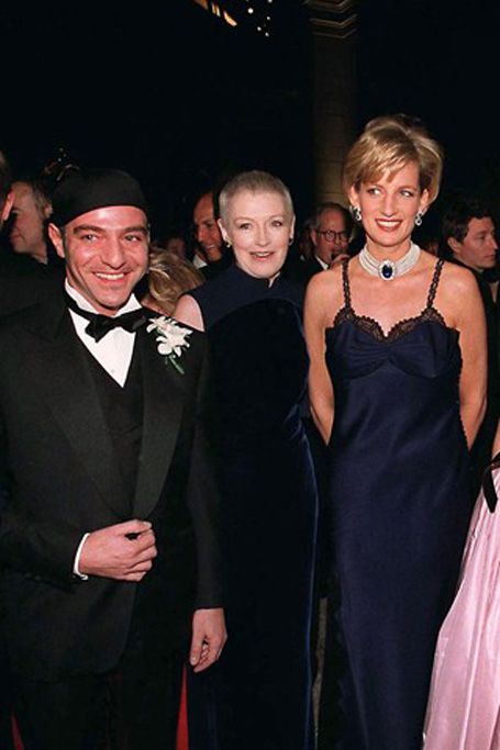  Princess Diana with John Galliano at the Met Gala 