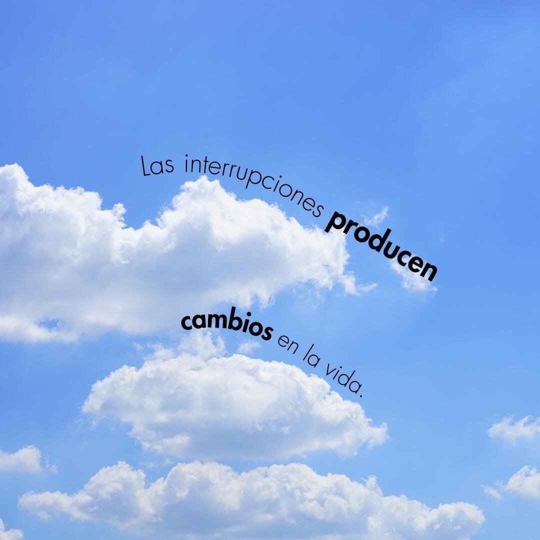 Las interrupciones en la vida pueden ser inc&oacute;modas, &iexcl;pero son claves para nuestro crecimiento y madurez! 🌱 &iquest;C&oacute;mo han impactado las pausas e interrupciones en tu camino personal? 💭 Reflexiona y comparte este post con un am