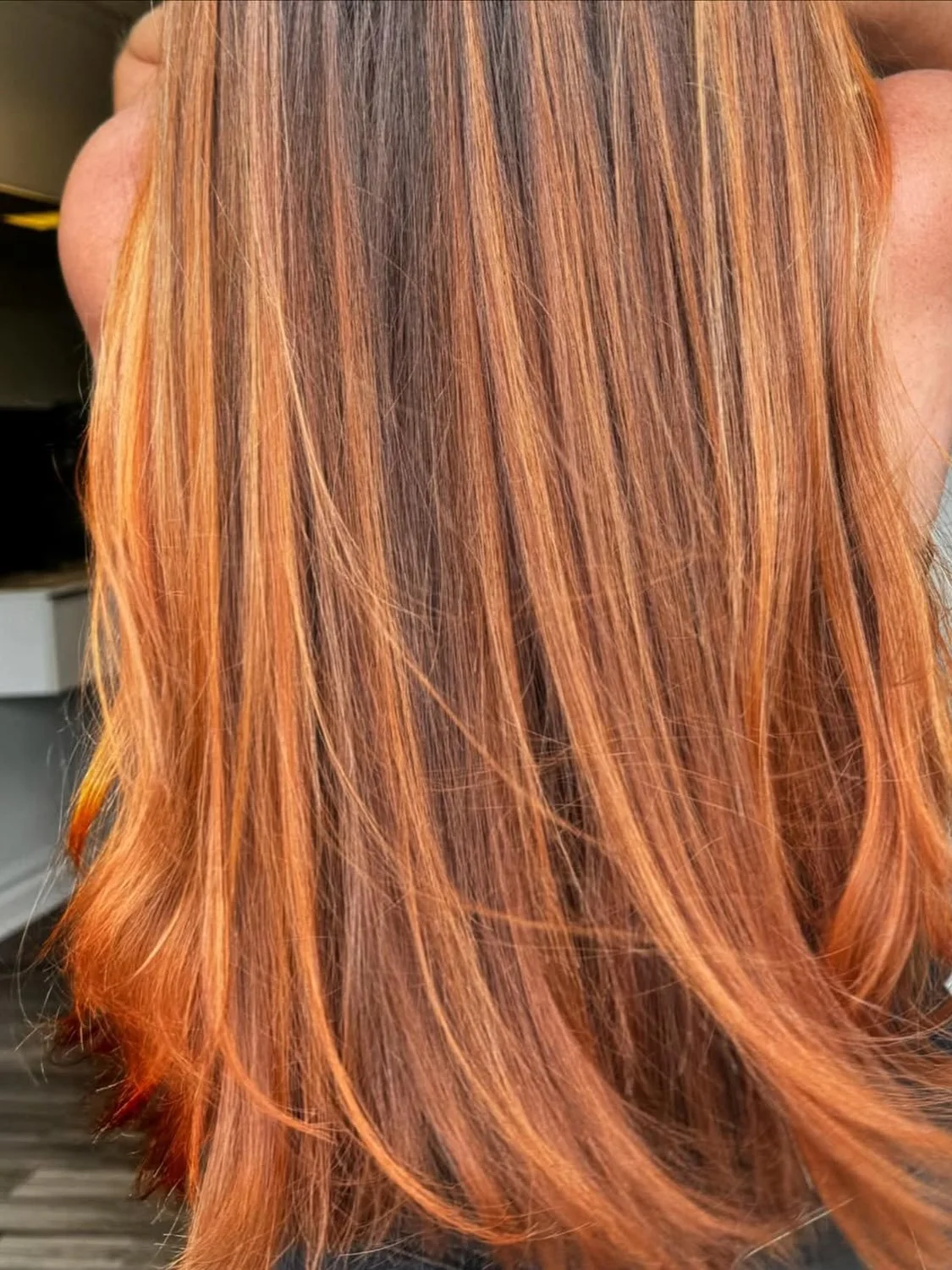 painting, cut &amp; style | by Tori 
&bull;
&bull;
&bull;
use our code THESTUDIONY for % off your purchase at wellastore.com

#themakeupstudiony #fyp #redhairpainting #wellaaffiliate