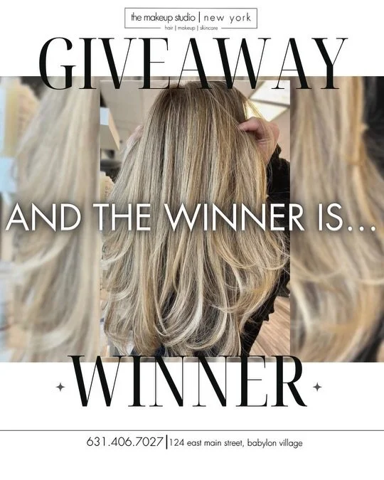 Congratulations to our giveaway winner!!

✨ @maria_giardina !! ✨

stay tuned for the next giveaway for another chance to win!
&bull;
&bull;
#themakeupstudiony #thestudiony #giveawaywinner #contest #longislandhair babylonvillage