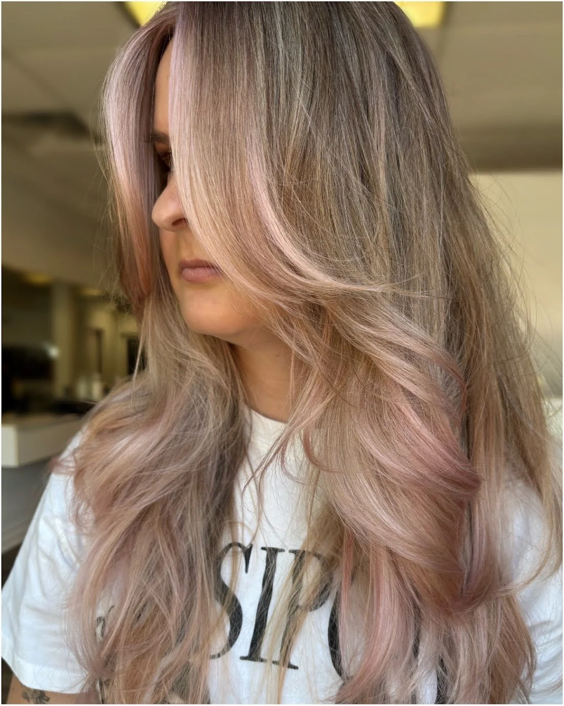  baby pink hair painting | by Dani 