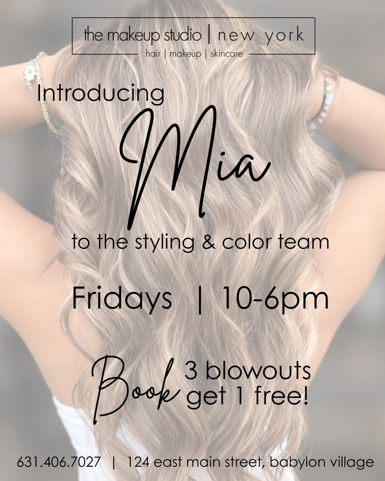 Call now to schedule your appointments with Mia! 631-406-7027
&bull;
&bull;
#themakeupstudiony #fyp #hairstylist #longislandsalon #blowoutspecial