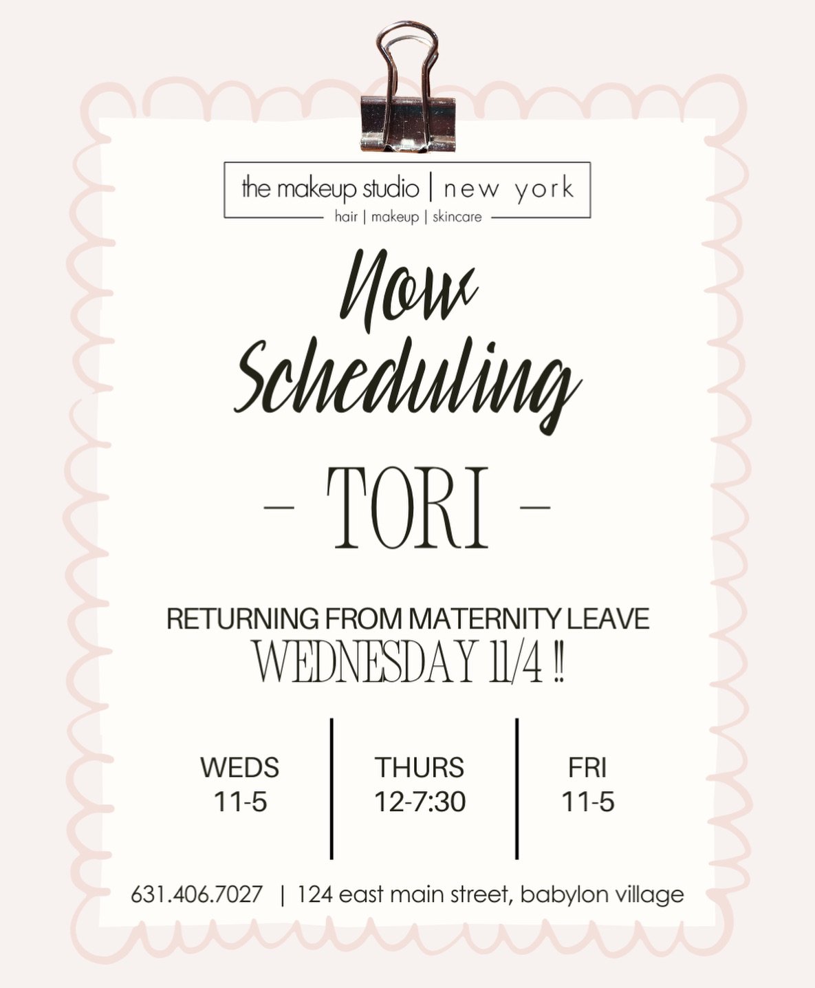 Tori will be back in TWO WEEKS! Call now to schedule! 631.406.7027
&bull;
&bull;
#themakeupstudiony #fyp #longislandhair