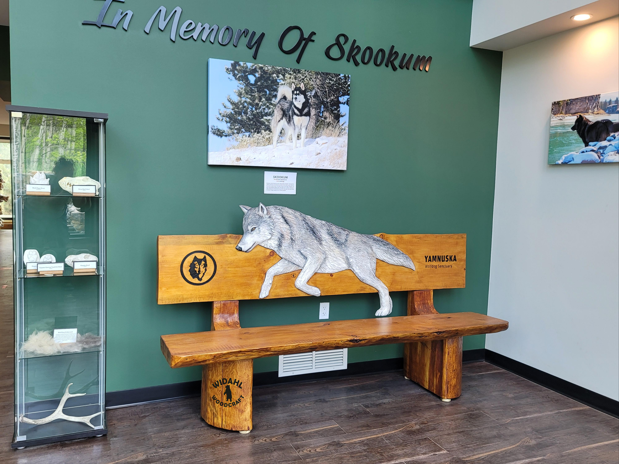 Wolfdog bench
