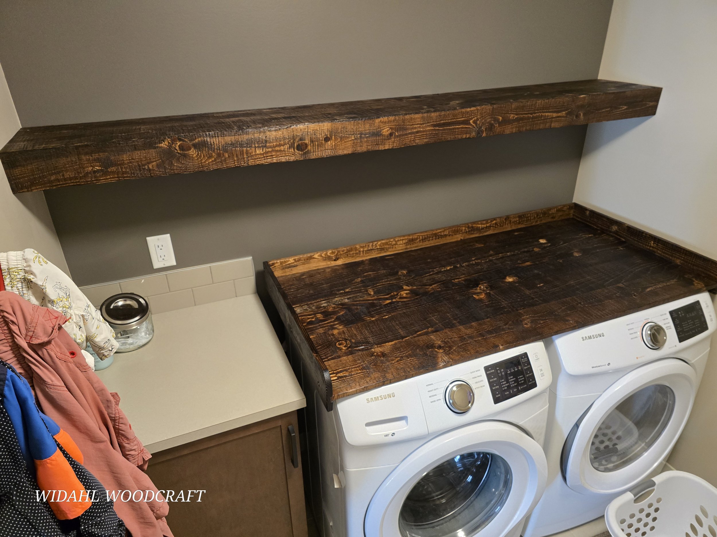 Shelf &amp; folding table