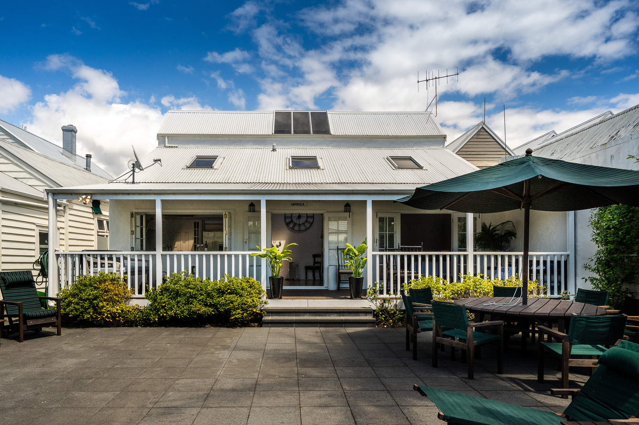 Private rear courtyard and bbq area