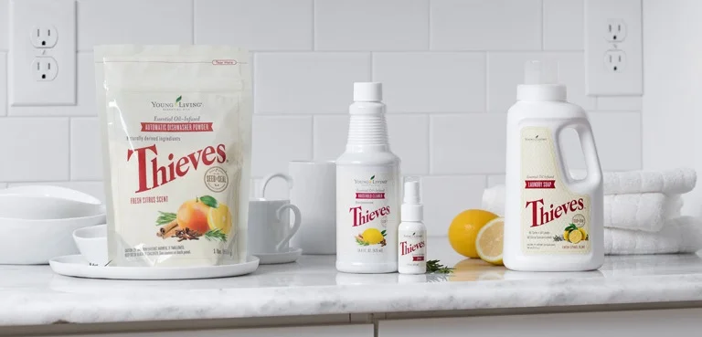 Young Living Thieves Essential Oil Cleaning Products