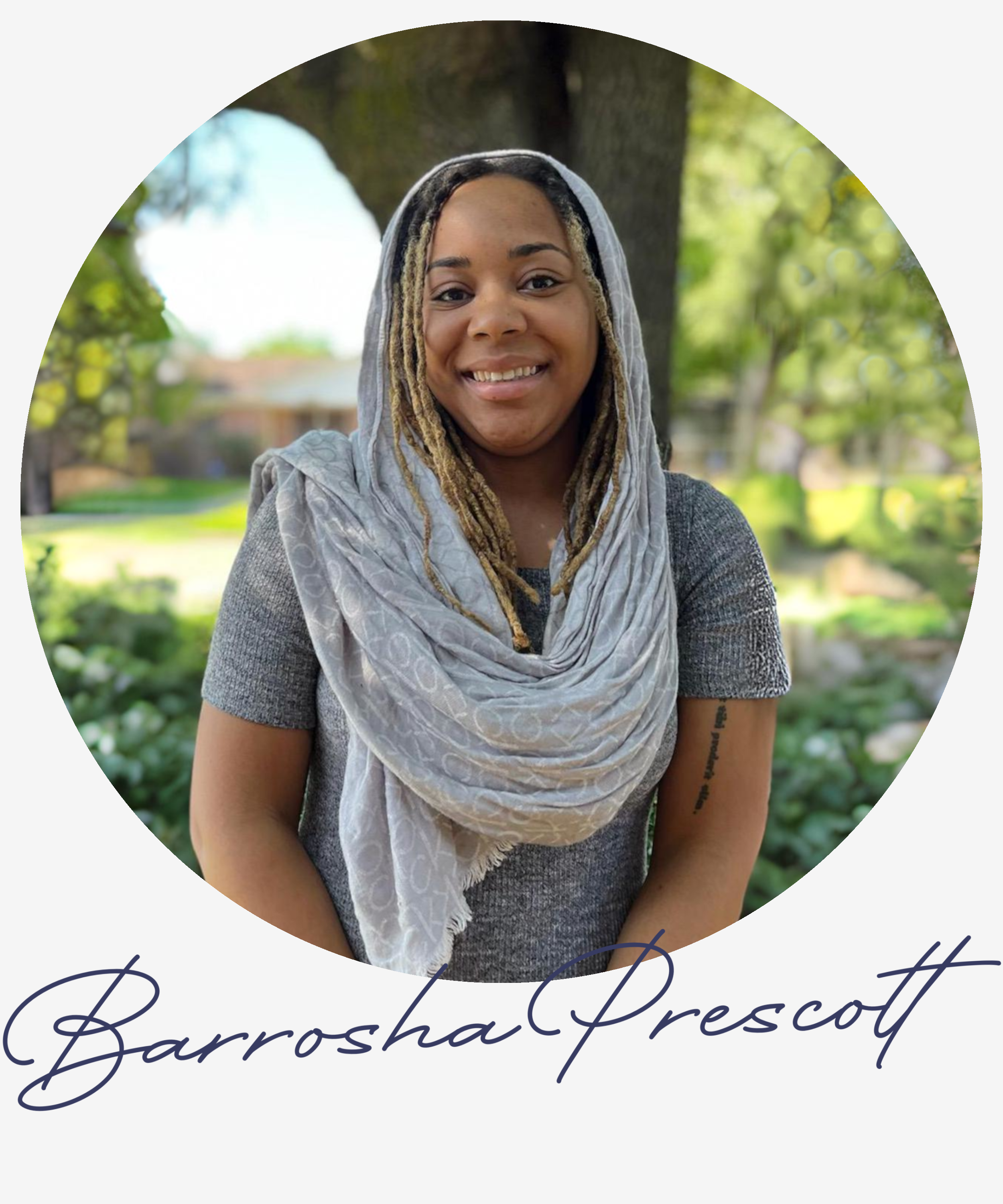 A picture of Barrosha Prescott, a Black Christian woman