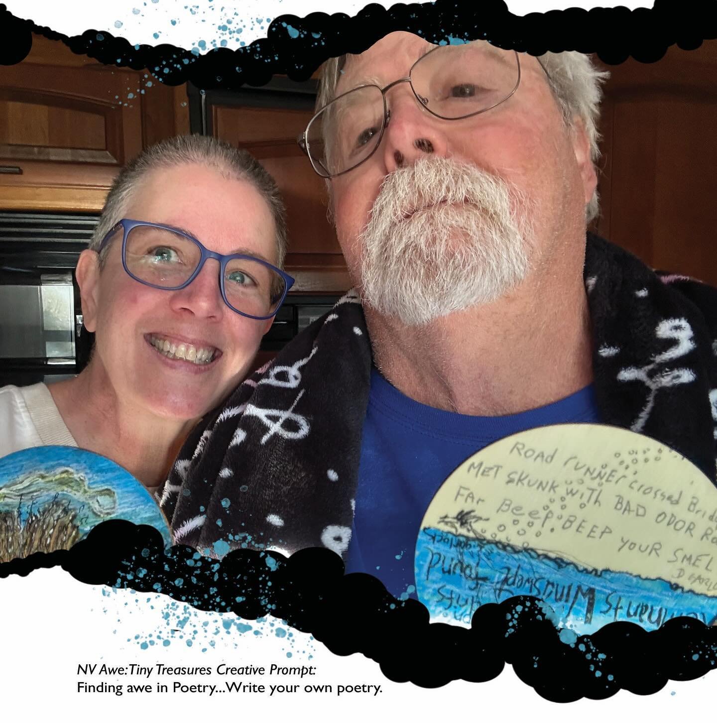 Papa and I spent a day @ccwetlandspark for its Art day in March. We had so much fun and created these two NV Awe discs. #nvawe #nvawetinytreasures