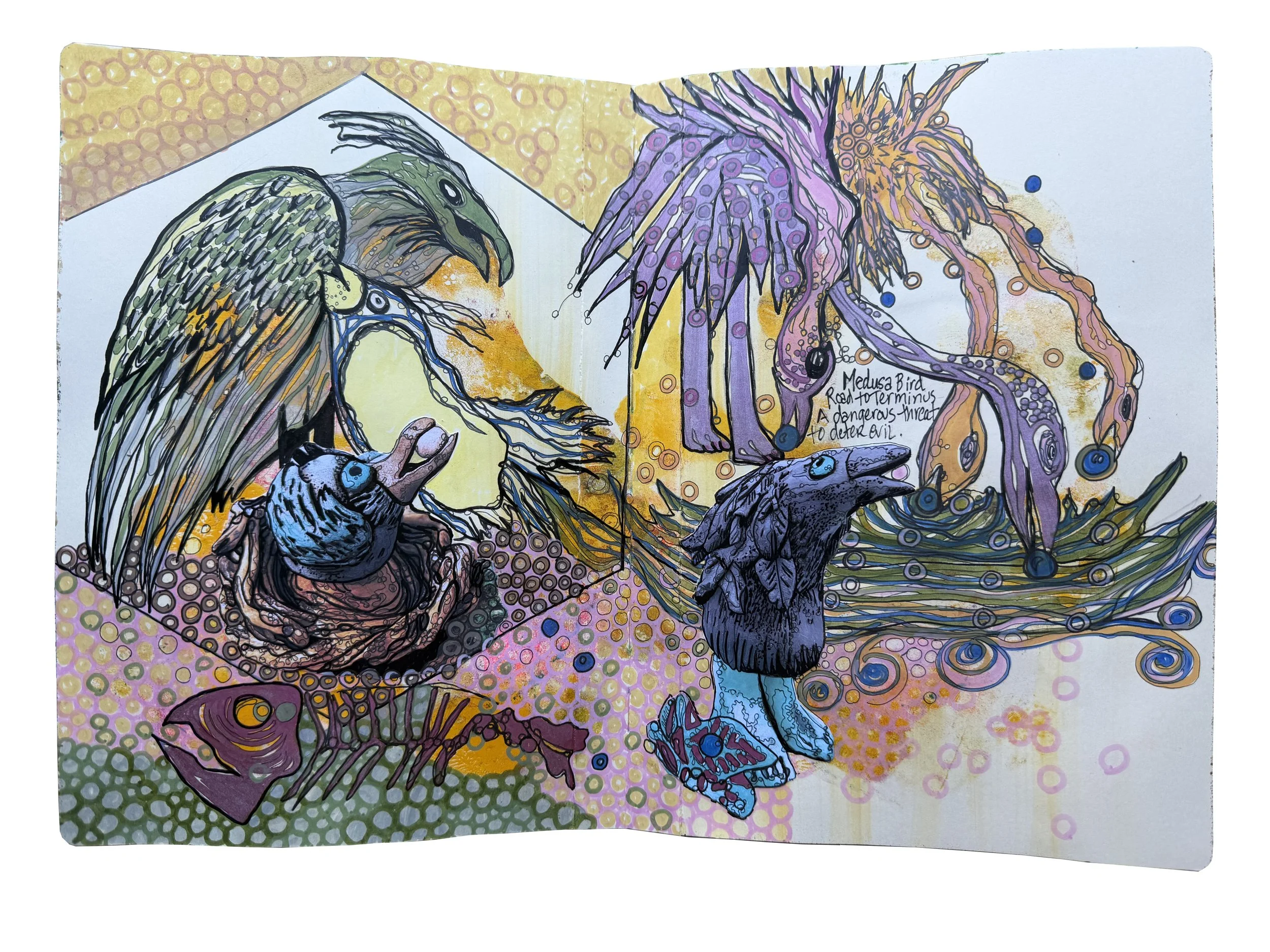 Sketchbook – Making of A Walk Through the Swamp of .....Road to Terminus Collection – edition of 50 printed on Somerset Velvet Archival paper 14"x19", 2026