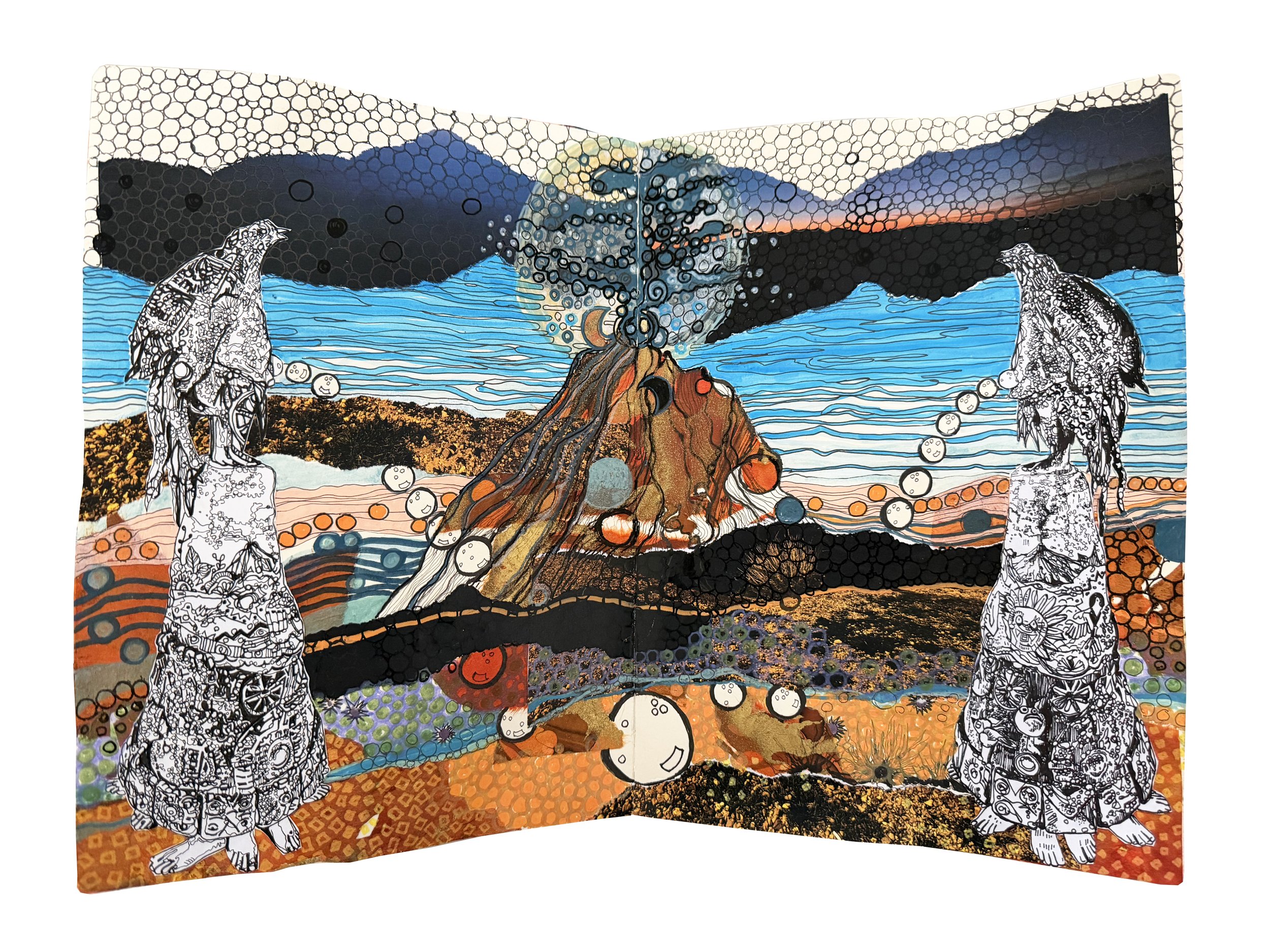 Sketchbook – Making of Trogon Territory – edition of 50 printed on Somerset Velvet Archival paper 14"x19", 2026
