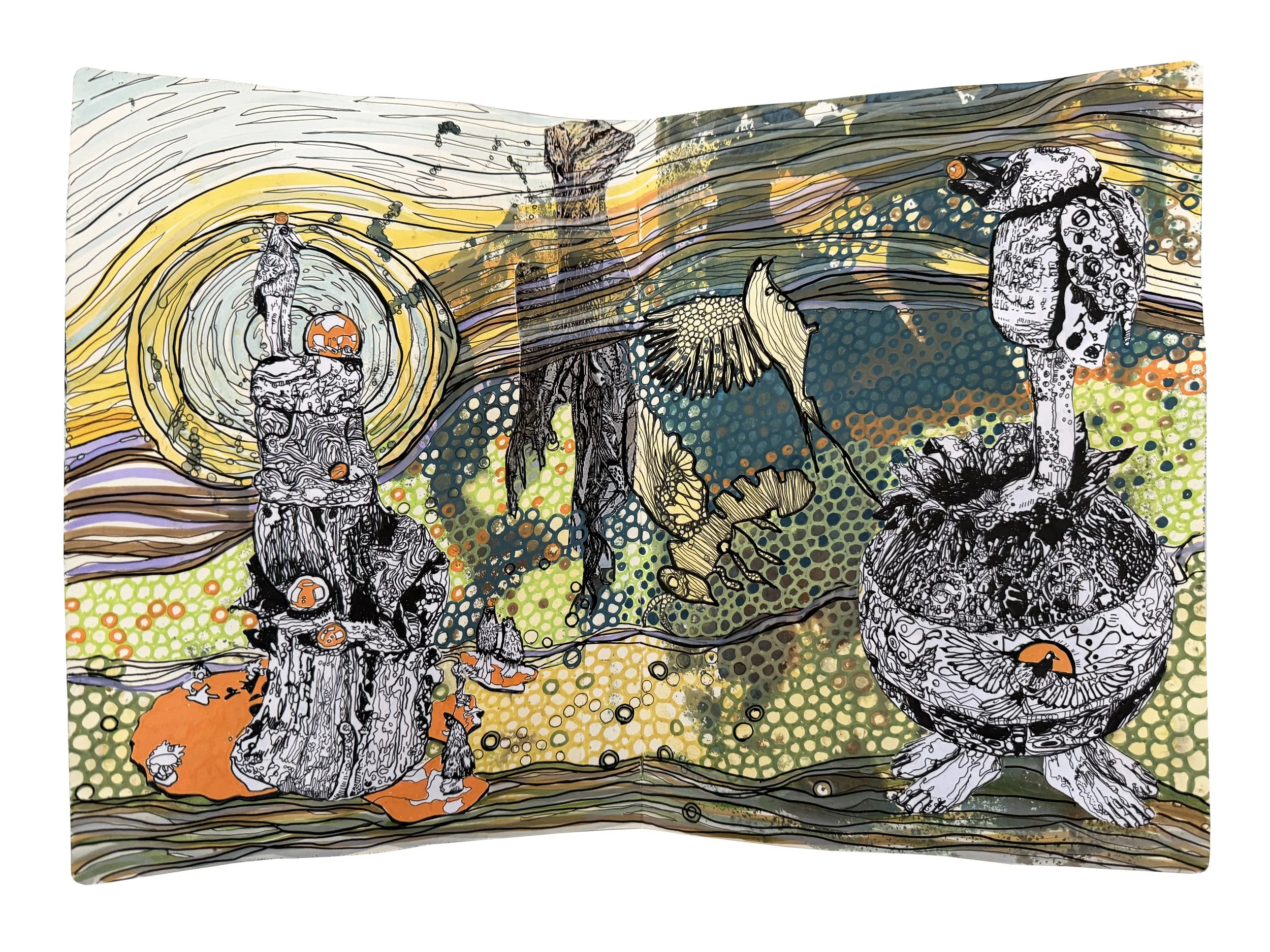 Sketchbook – Mala and the Murder – edition of 50 printed on Somerset Velvet Archival paper 14"x19", 2026