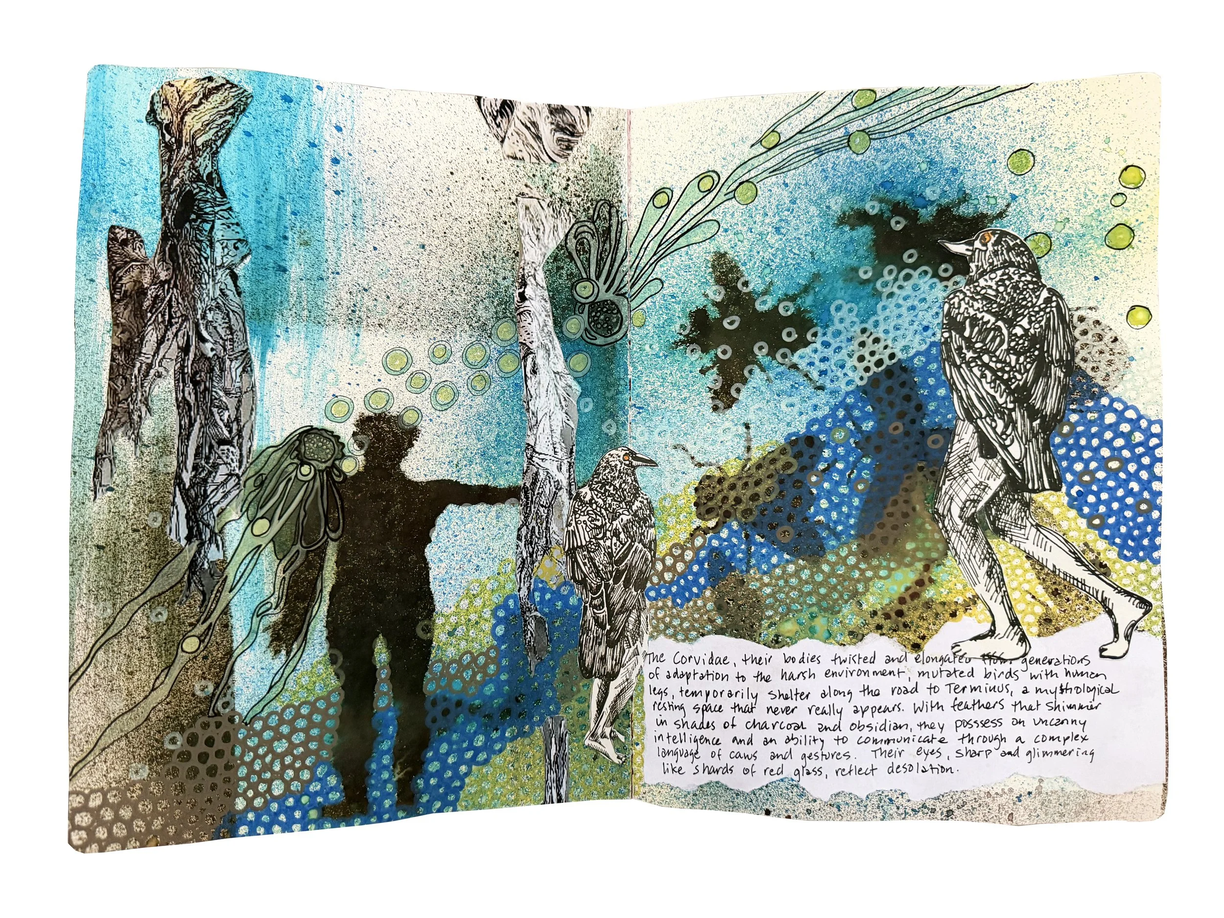 Sketchbook – On the Road to Terminus – edition of 50 printed on Somerset Velvet Archival paper 14"x19", 2026