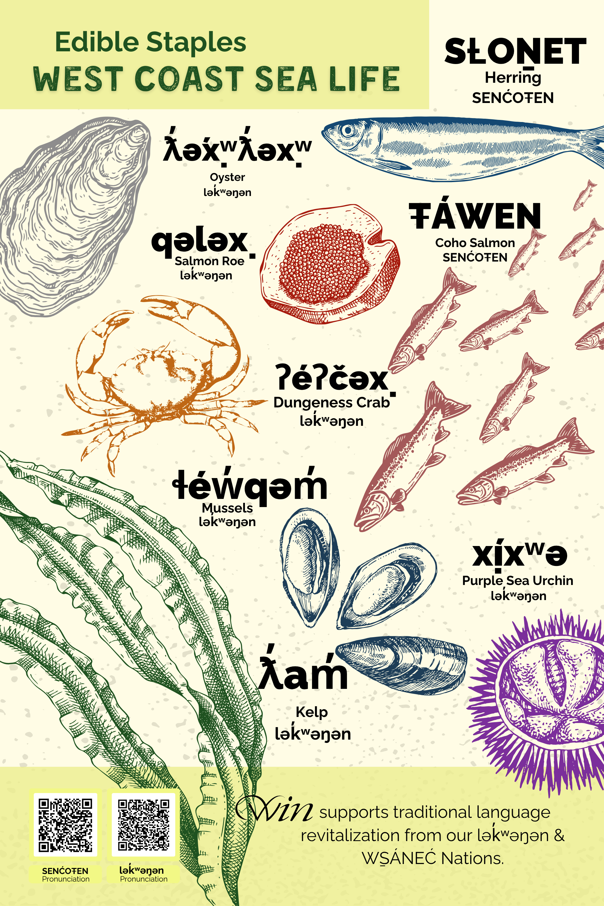 Edible Staples - West Coast Sea Life