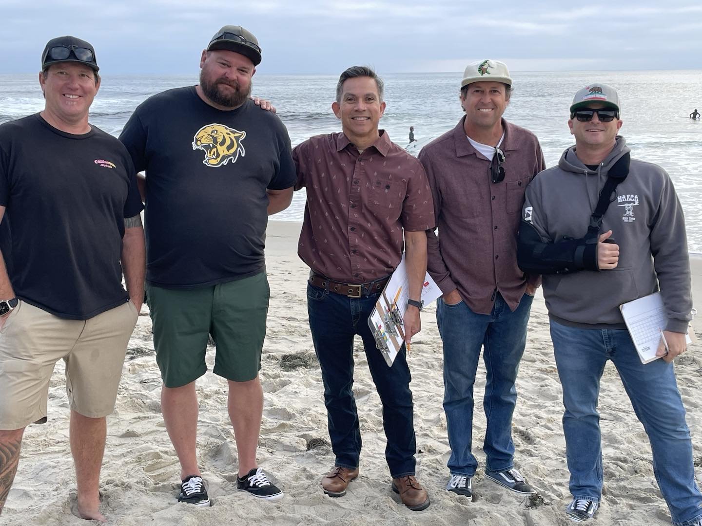 Marco coaches through the years all in one picture.  Thanks for coming out and supporting NSSA surf off
@_derry____ (beginning of time - 20)
@matt77_rod (19-21)
@psod (21-22)
@anthony.o.banuelos (22-24)
@phil_baer (future coach 24-25)