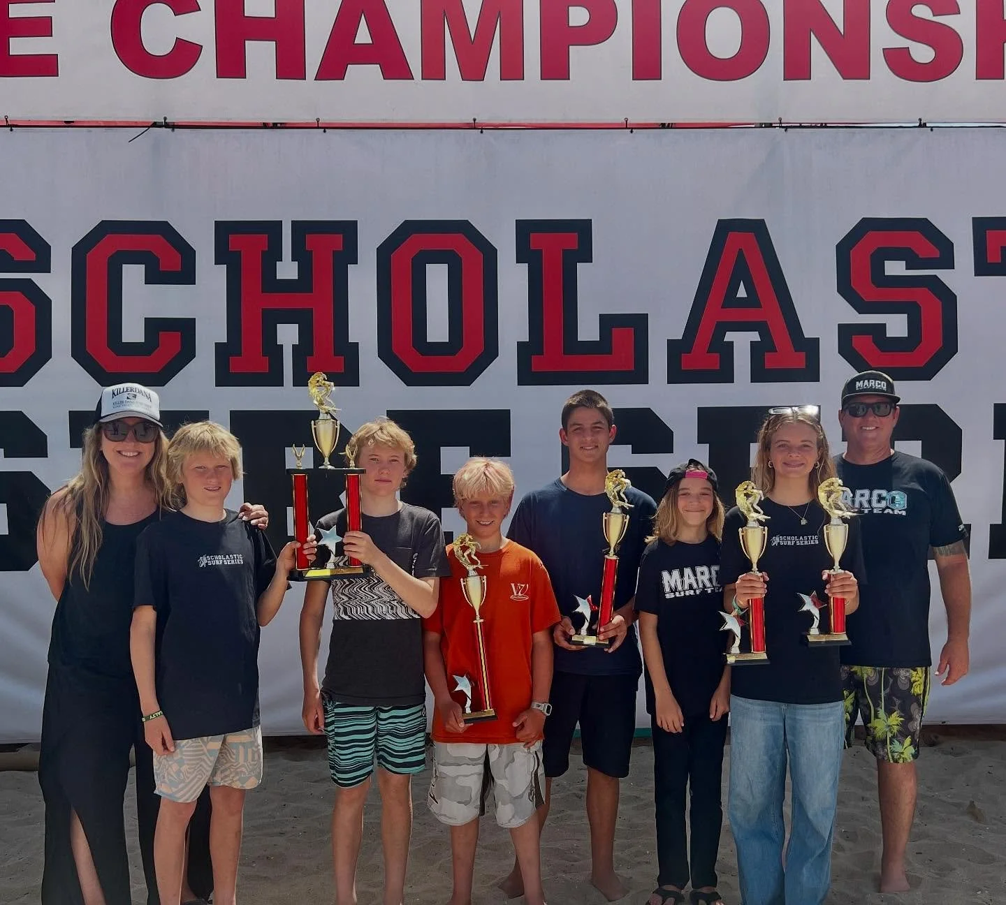 @scholasticsurf State Champs in HB this weekend! 

Marco Surf Team podiumed in Boy&rsquo;s Longboard, Girl&rsquo;s Shortboard, &amp; Girl&rsquo;s Longboard against OC, SD, &amp; LA schools. So proud of Heidi, Slater, &amp; Chase🏄🏼&zwj;♀️🏄&zwj;♂️🏄