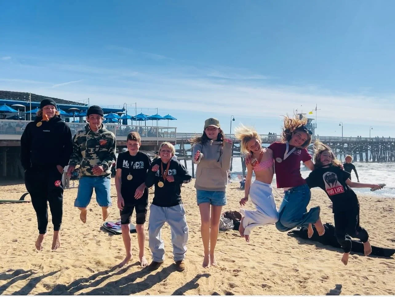 Nice job Marco on our last SSS contest of the season! Fun day at the San Clemente pier. 🌴🌊🏄🏼&zwj;♀️🏄&zwj;♂️🏄 @killerdanasurfshop
