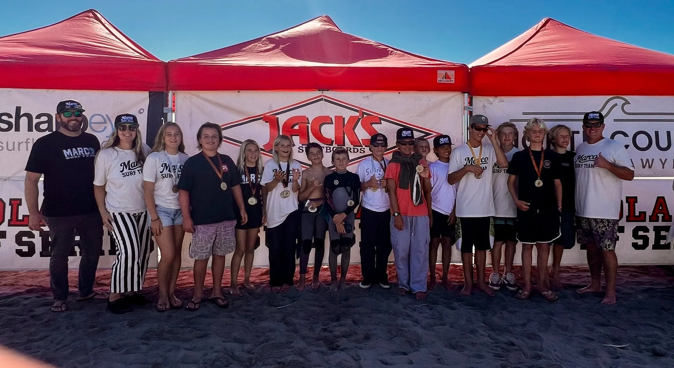 Marco Surf Team came out firing at @surfsss Oceanside! 🔥 Epic start to the season &mdash; what an amazing crew of kids and families! 🌊💪

@danapointtattoo @catchsurf @infinity_surf @rootandstonelandscape @level.advisors @koruriskmanagement @devorep