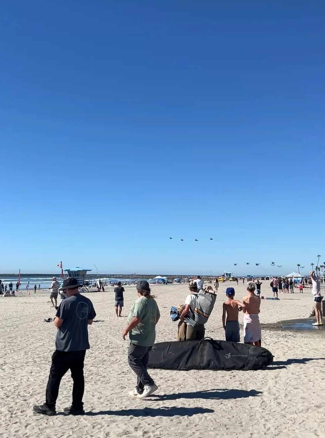 Good vibes, great weather, and front-row seats to Camp Pendleton's Air Show &mdash; what a day! 🌞🌊✈️ @surfsss