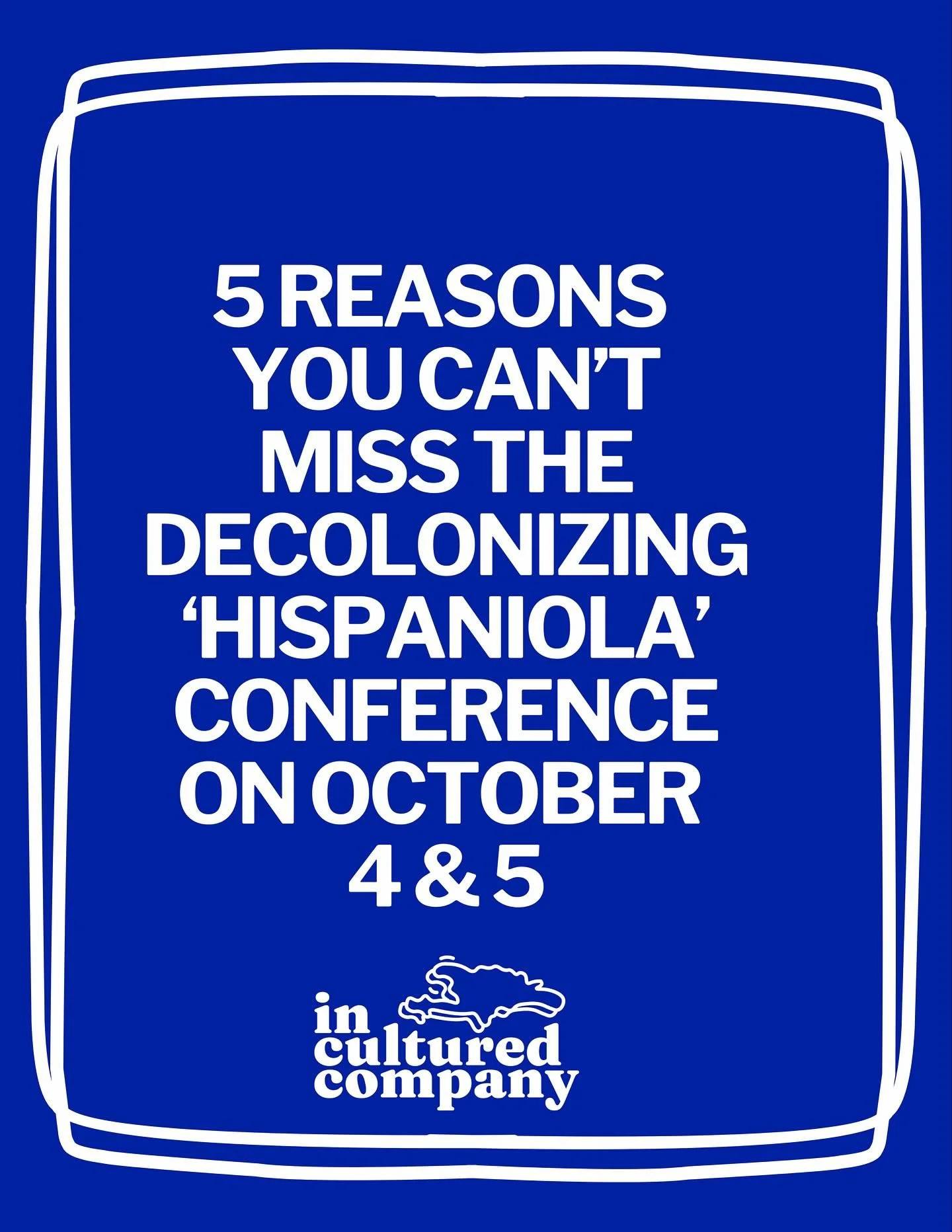 Decolonizing &lsquo;Hispaniola&rsquo; Tickets for 🇩🇴 community members have already sold out 🙀🙀🙀 Thank you all so much for the support, we&rsquo;re so excited for a weekend of learning, healing and celebration of our shared culture! Send this po