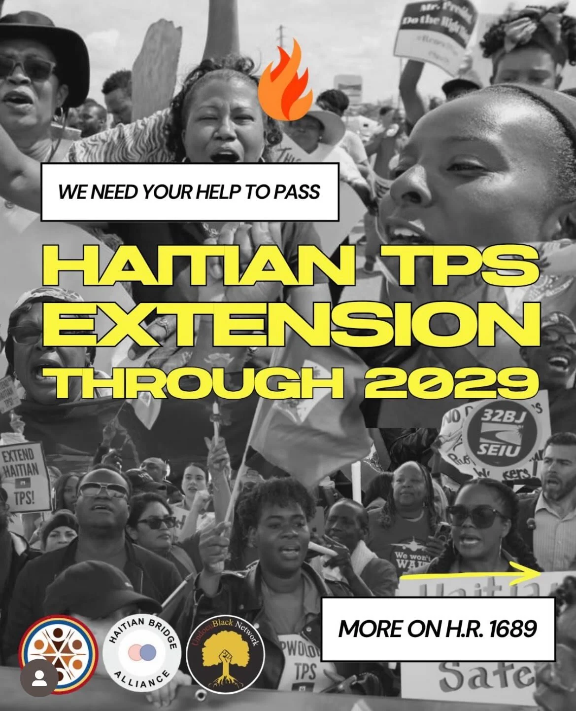 🚨🚨🚨🚨CALL TO ACTION: Help us protect TPS this week. As Temporary Protected Status comes to a vote in Congress this week, we are calling on you, our community, to call you elected officials and demand that they protect TPS! Repost from @haitianbrid