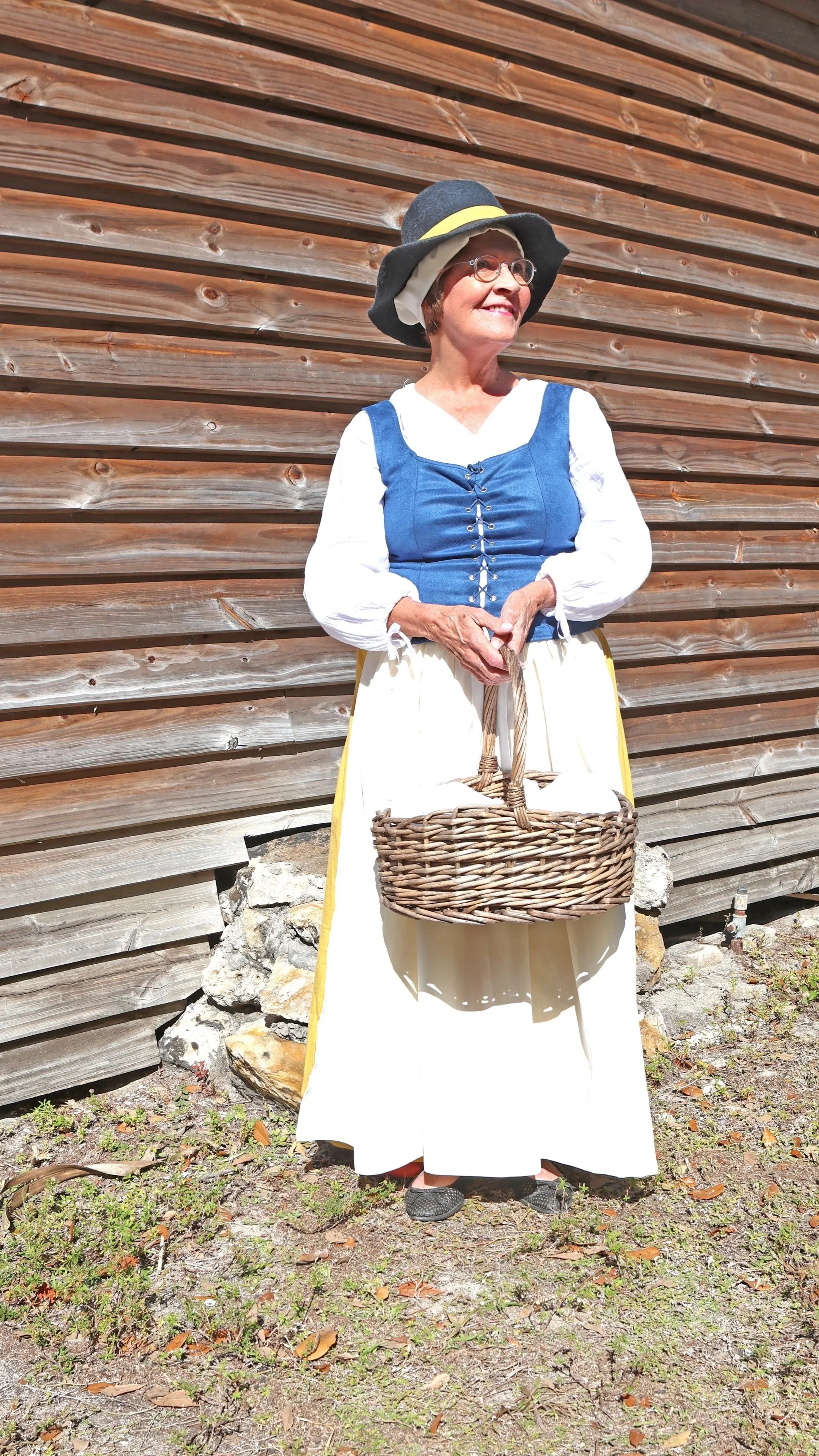 Sharmin Fairbanks McKenny dressed in 1600s costume