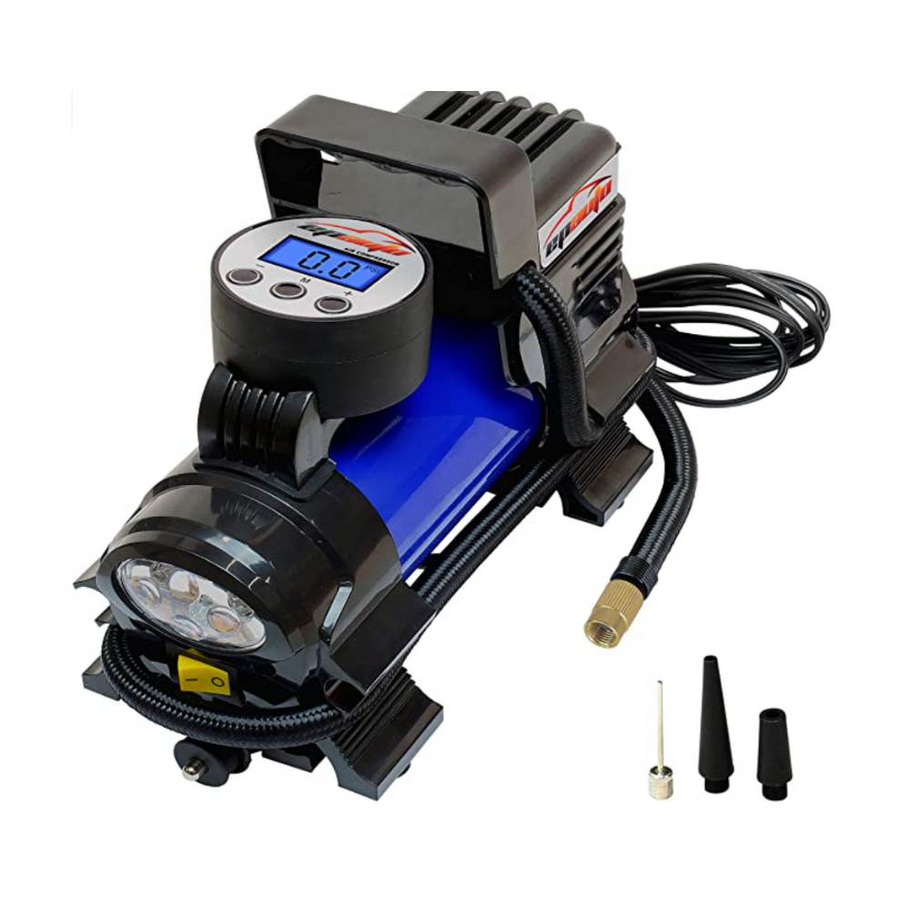 For the dad that always checks the tires: a portable air compressor.