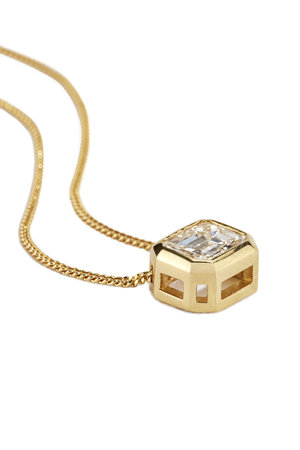 Tabitha Emerald Cut Diamond Necklace Samantha Salmons Jewellery Bespoke Design London Wedding And Engagement Rings - Emerald Cut Diamond Pendant Designs