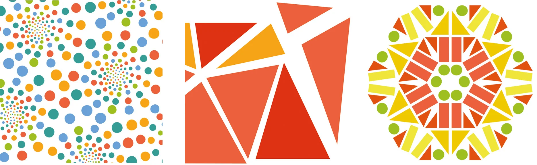 Graphic development for the three graphic routes