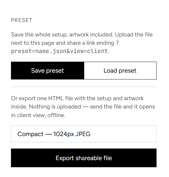 preset and html export.png