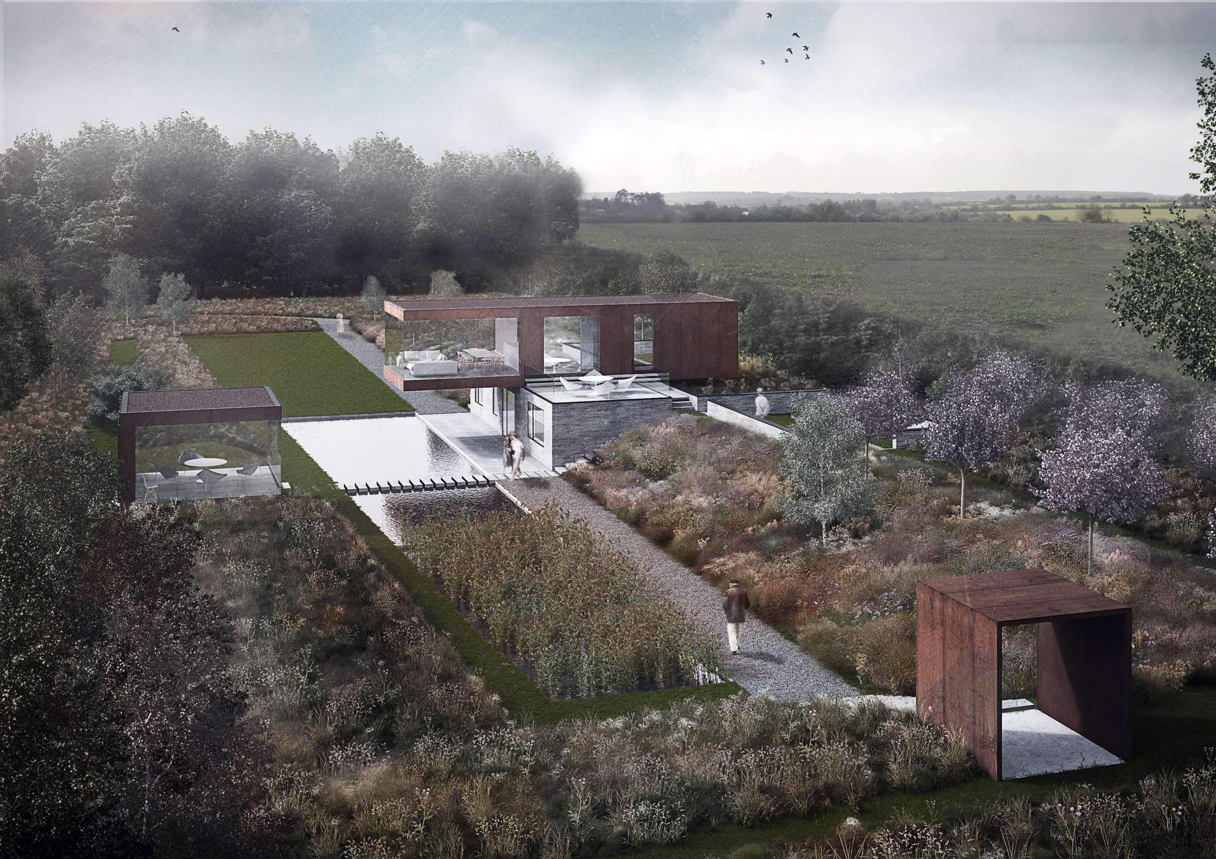 Scheme: Paragraph 55 New Dwelling Location: Buckinghamshire Commencement: TBC. Completion: TBC. Visuals: AR Design Studio Planning Consultants: Hughes Planning LLP