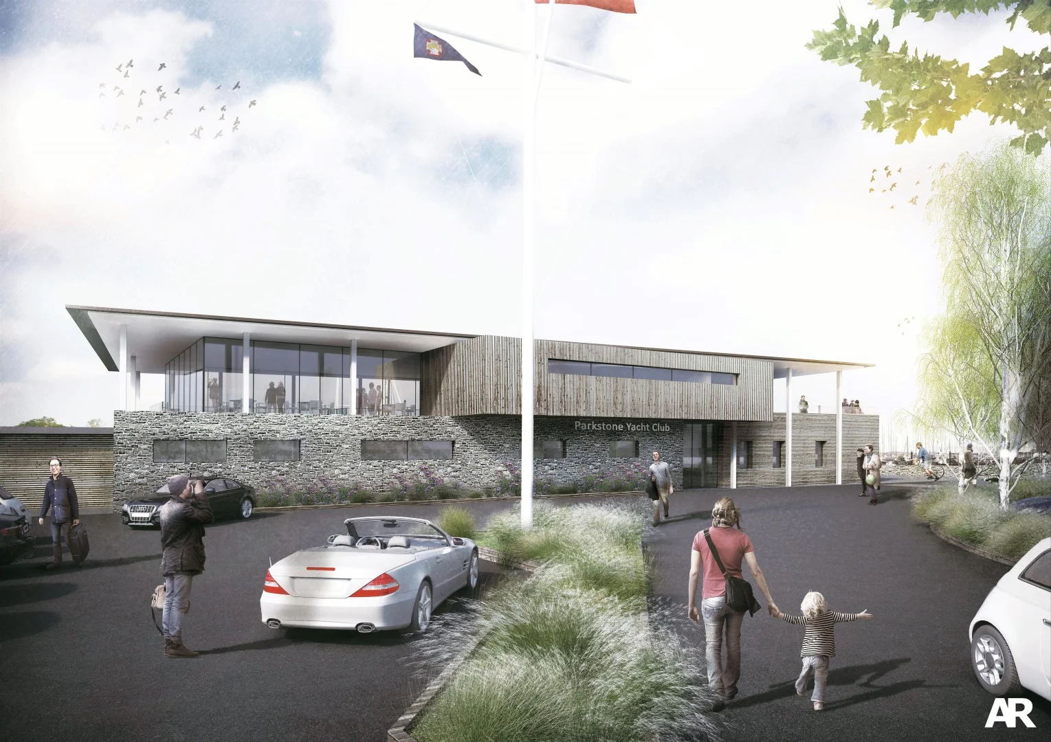 Scheme: Yacht Club Client : Parkstone Yacht Club Visualisation: AR Design Studio