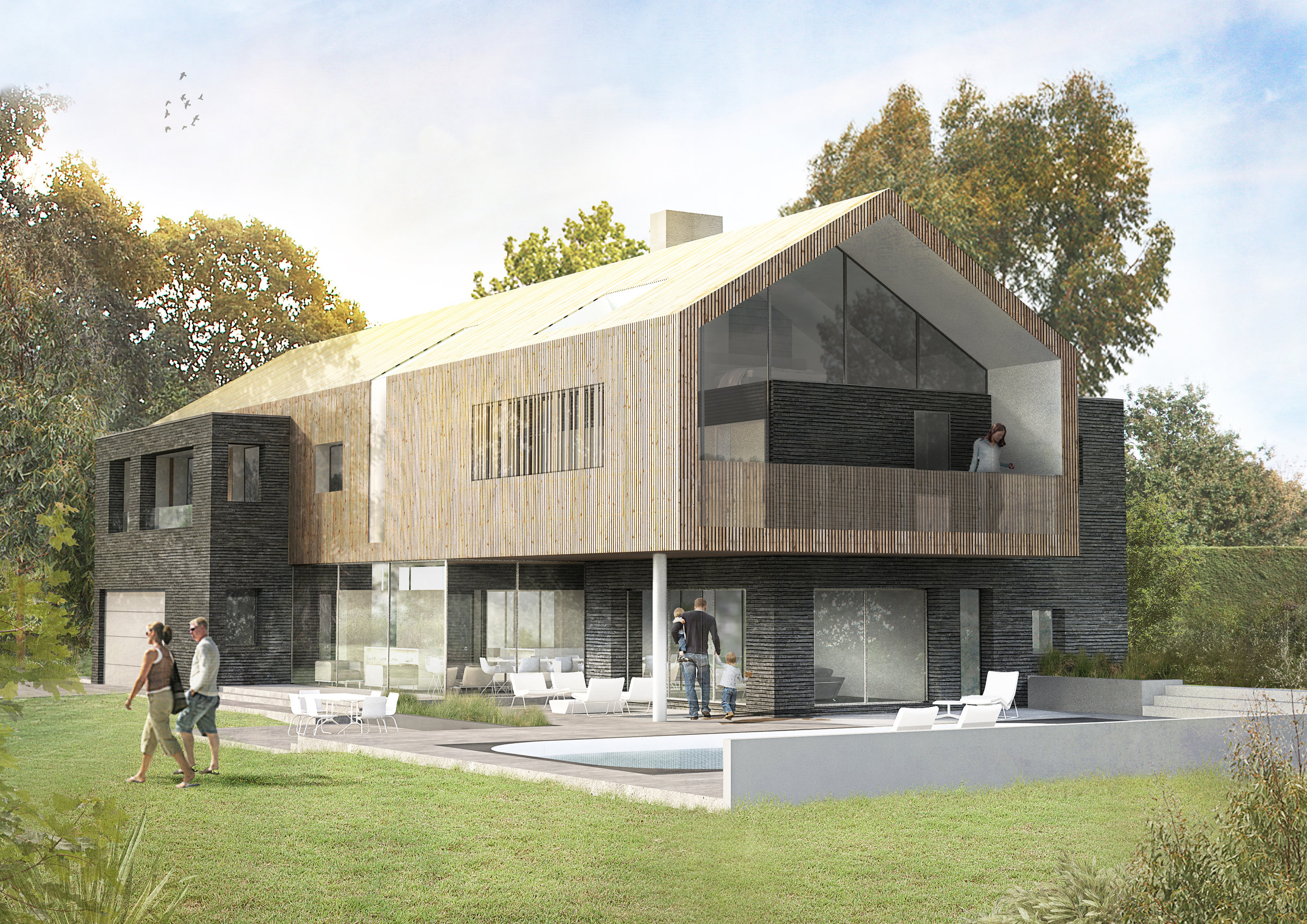 Scheme: Replacement Dwelling Location: Hampshire Commencement : TBC. Completion: TBC. Visuals: AR Design Studio