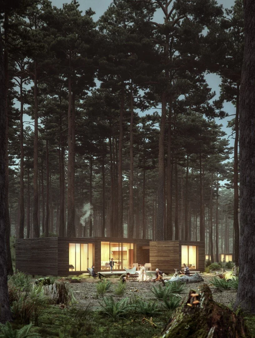 AR Design Studio Design Modular Prefabricated Eco-Cabins for the Hut 26 Brand