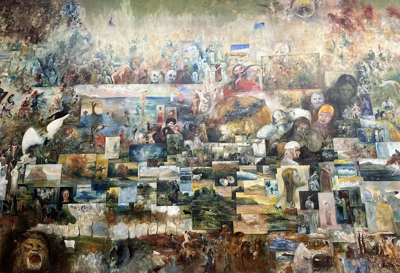 The artist who painted his walls for thirty years